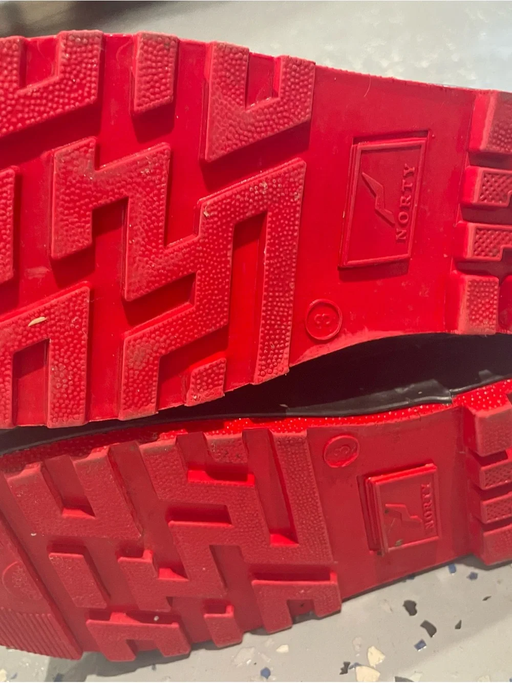 Kids Black & Red Fire Truck Rain Boots